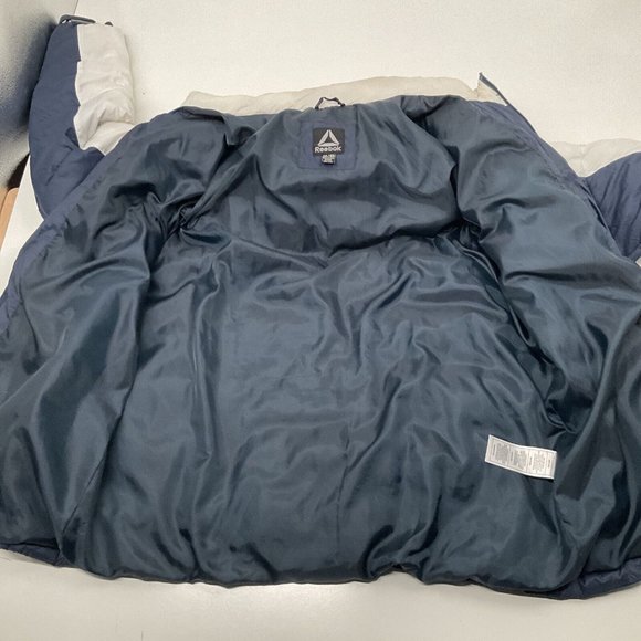 Reebok Men’s Thick Red White & Blue Puffer Jacket Size 2XL Colorblock US… - Picture 10 of 11